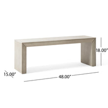 Load image into Gallery viewer, Acacia Wood Dining Bench, Farmhouse Style

