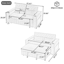 Load image into Gallery viewer, Pull-Out Sofa Bed Convertible Couch With Adjustable Backrest For Living Room
