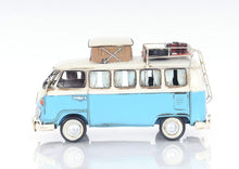 Load image into Gallery viewer, Volkswagen Bus Sculpture - Blue / White
