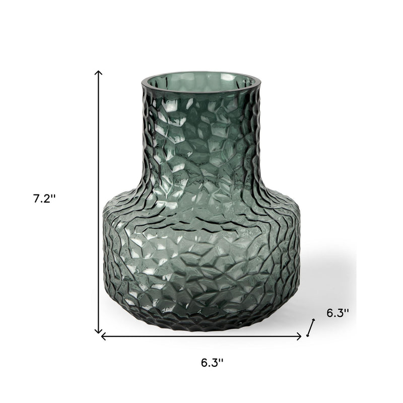Faceted Table Vase (608315) - Green