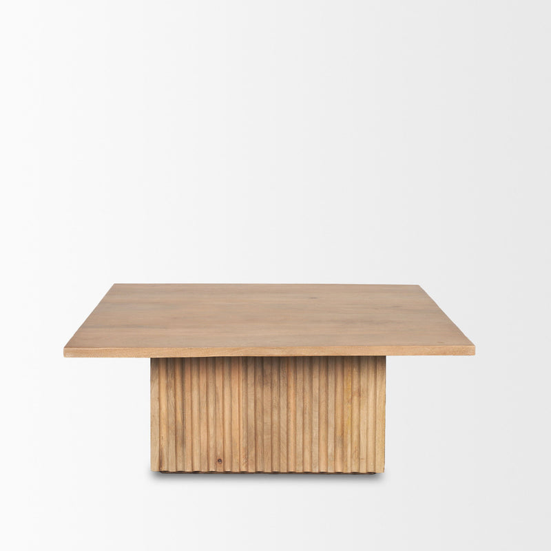 Square Block Coffee Table (727810) - Brown