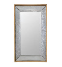 Load image into Gallery viewer, 84" Metal And Wood Framed Leaning Accent Mirror - Gray / Brown
