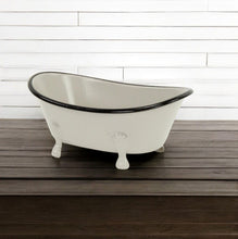 Load image into Gallery viewer, Hand Painted Decorative Tub Tabletop Sculpture (399647) - Gray
