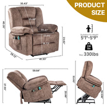 Load image into Gallery viewer, Power Lift Recliner Chair Sofa With Massage

