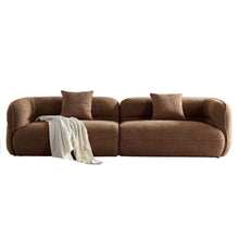 Load image into Gallery viewer, Sectional Sofa With Durable Fabric, Solid Wood Frame, And High Density Sponge Fill
