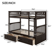 Load image into Gallery viewer, Bunk Bed With Drawers, Convertible Design
