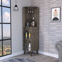 Load image into Gallery viewer, 73" Wood Corner Bar Cabinet With One Drawer - Gray
