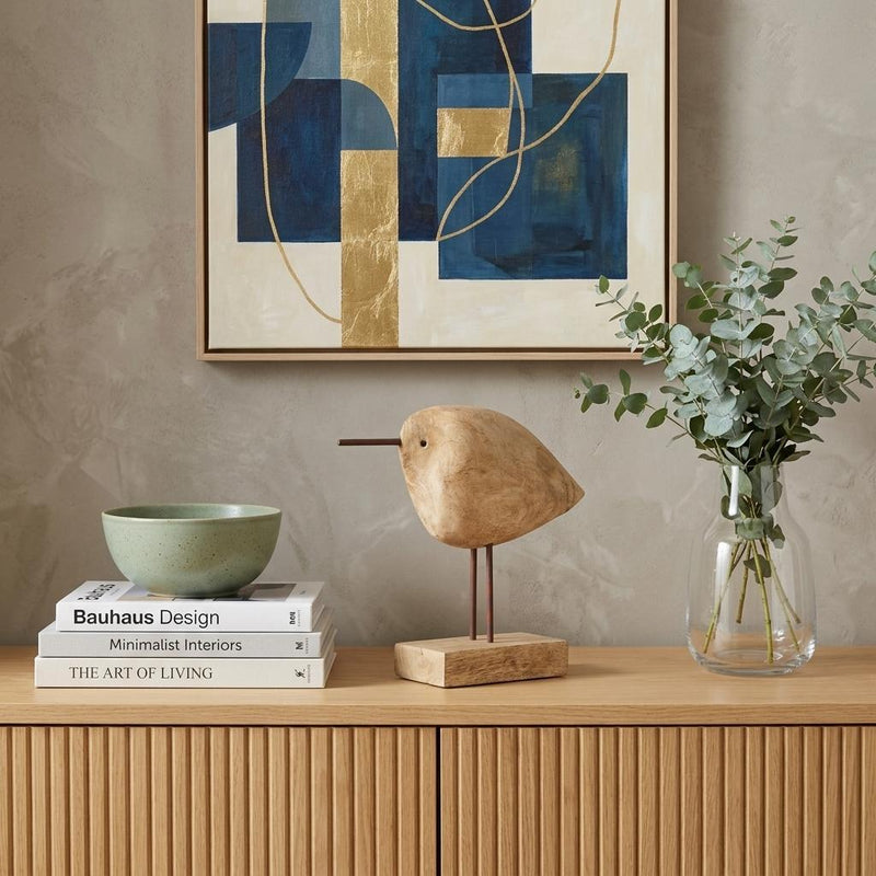 Bird Abstract Tabletop Sculpture - Brown