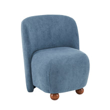 Load image into Gallery viewer, Modern Low Back Accent Upholstered Armless Living Room Chairs, Round Feet

