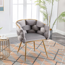 Load image into Gallery viewer, Luxury Modern Simple Leisure Single Sofa Chair Bedroom Lazy Person Household Dresser Stool Manicure Table Back Chair
