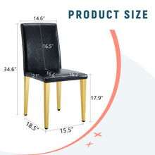 Load image into Gallery viewer, Elegant Upholstered Chairs With Metal Legs
