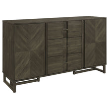 Load image into Gallery viewer, Glenmoor - 3 Drawer Server With 2 Cabinets - Dark Gray
