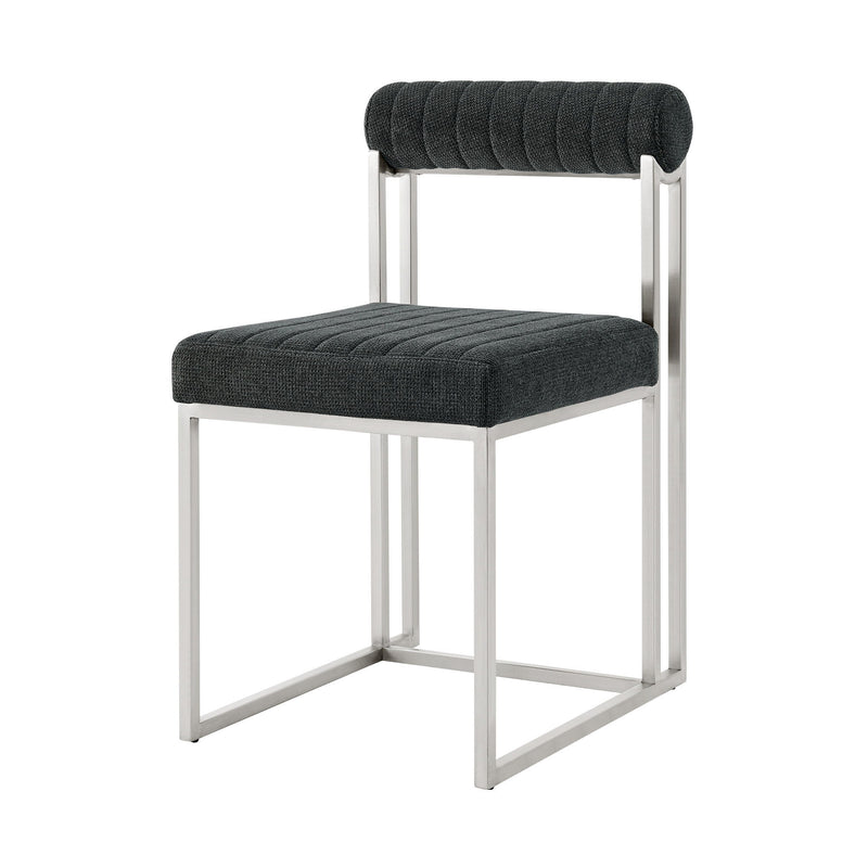Upholstered Polyester Chairs (Set of 2) - Gray