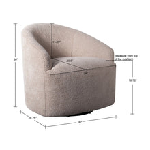 Load image into Gallery viewer, Upholstered 360 Degree Swivel Chair
