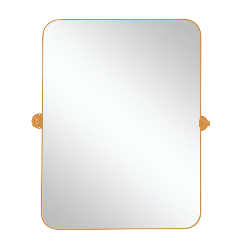 36" Metal Framed Accent Mirror - Gold