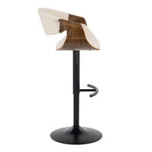 Load image into Gallery viewer, Curvo - Mid Century Modern Adjustable Barstool With Swivel &amp; Rounded T Footrest (Set of 2)
