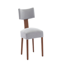 Load image into Gallery viewer, Tufted Solid Wood Partially Open Back Dining Side Chairs (Set of 2) - Gray / Brown
