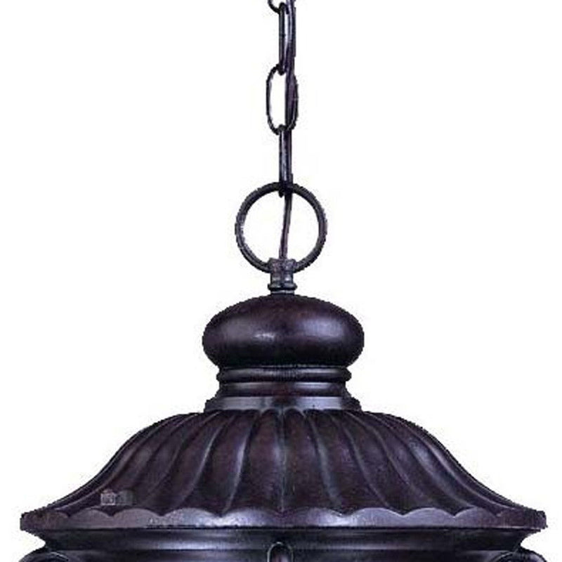 Naples 3-Light Marbelized Hanging Light - Mahogany