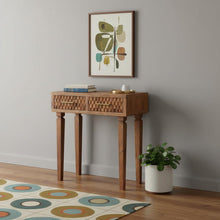 Load image into Gallery viewer, Solid Wood Solid Console Table With Two Drawers (719176) - Brown
