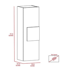 Load image into Gallery viewer, Medicine Single Door Cabinet, Three Shelves - Light Oak / White
