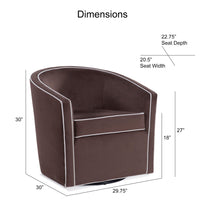 Load image into Gallery viewer, Kendall - Swivel Chair With Barrel Back Design
