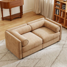 Load image into Gallery viewer, Stylish Sofa With Storage Seat And Cylindrical Backrest
