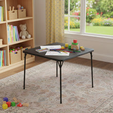 Load image into Gallery viewer, Wood Metal Folding Square Card Table - Black
