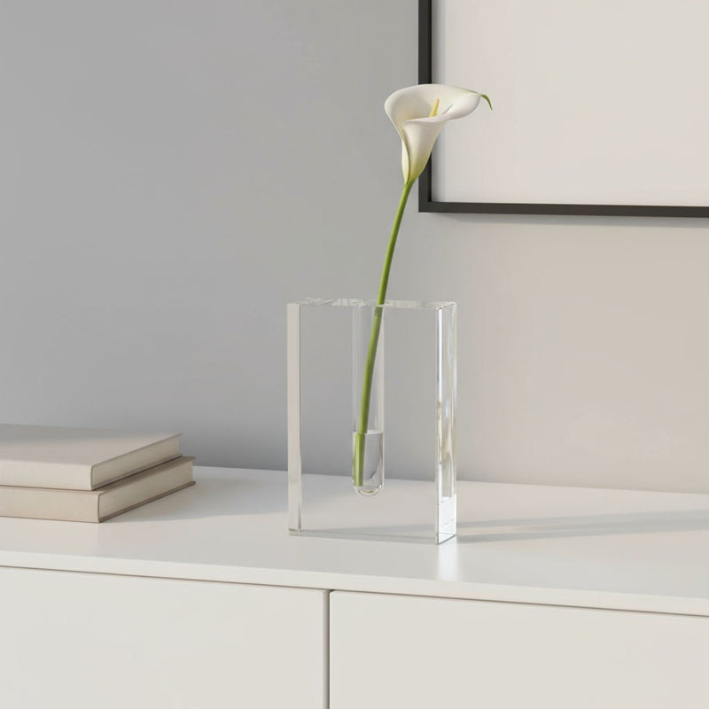 Square Table Vase (386773) - Clear