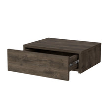 Load image into Gallery viewer, 5" One Drawer Faux Wood Floating Nightstand - Dark Brown
