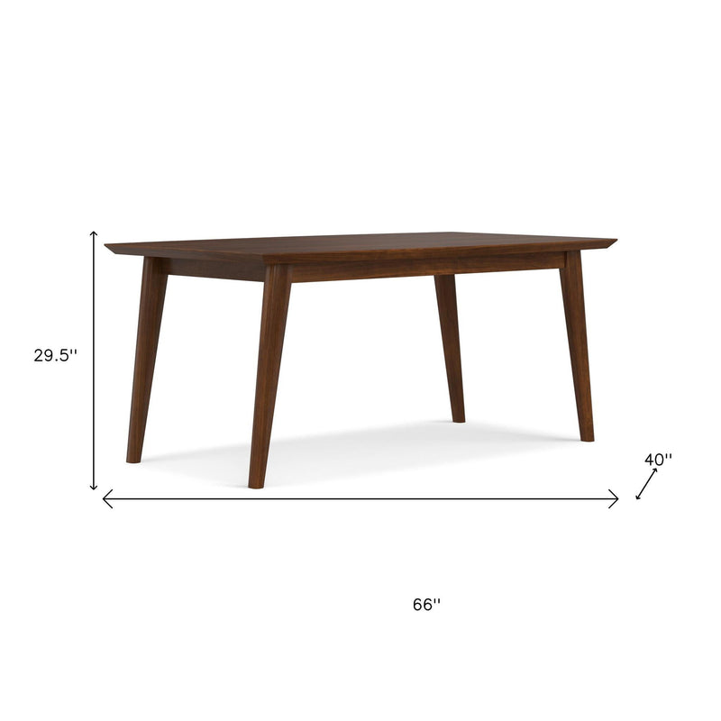 66'' Wood Dining Table - Walnut