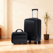 Load image into Gallery viewer, Luggage Set With Cosmetic Case, Combination Lock, Front Opening Design
