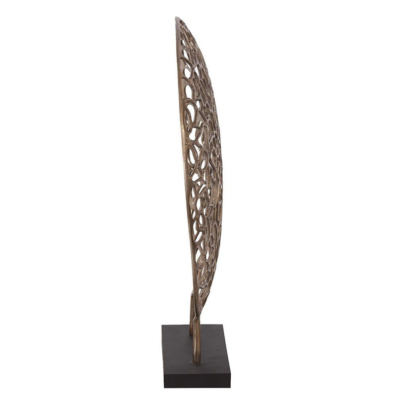 Abstract Sculpture - Bronze / Black / Coral