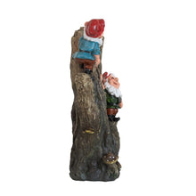 Load image into Gallery viewer, Decorative Woodland Gnome Water Fountain With LED Light - Brown
