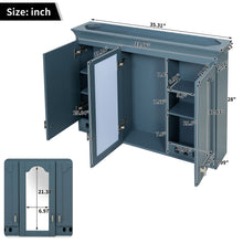 Load image into Gallery viewer, Wall Mount Mirror Cabinet With Adjustable Shelves, Soft Closing Hinges
