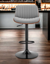 Load image into Gallery viewer, 43" Swivel, Adjustable Height Bar Chair - Gray / Black
