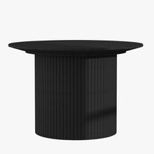 Load image into Gallery viewer, 24" Wood Round Pedestal Coffee Table - Black
