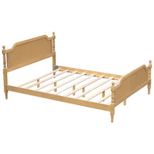 Load image into Gallery viewer, Traditional Style Rattan Bed Frame, No Box Spring Needed
