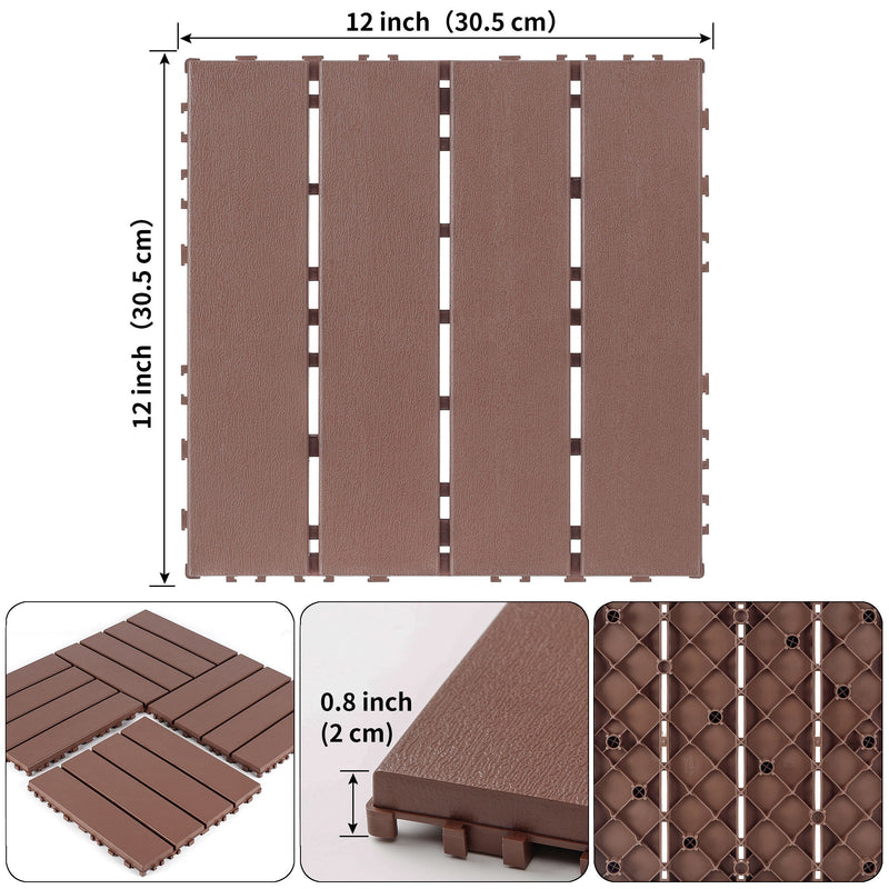 Interlocking Deck Tiles For Outdoor Patio
