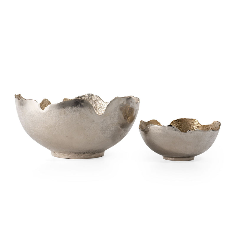 Decorative Bowls (Set of 2) - Gold / Silver