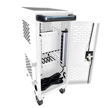 Load image into Gallery viewer, 16 Bay Mobile School Charging Cart Station For book, Tablet And Laptop Computer With Power Strip Included
