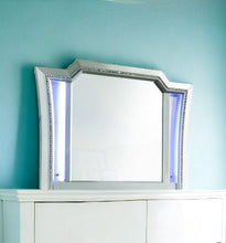 Load image into Gallery viewer, 38" Abstract Framed Mounted Dresser Mirror - Champagne
