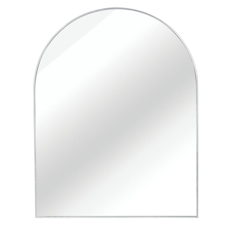 Aluminum Arch Framed Bathroom Vanity Mirror (756081) - Silver