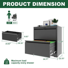 Load image into Gallery viewer, Premium Drawer Metal Lateral File Cabinet With Lock
