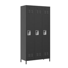 Load image into Gallery viewer, Storage Locker Cabinet With Locks For Employees, Home Gym Office School Garage - Black
