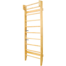 Load image into Gallery viewer, Gymnastics Stall Bar Multi Use Swedish Ladder For Home Gym And Physical Therapy - Natural
