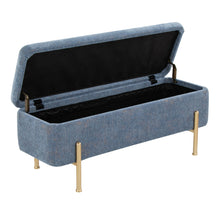 Load image into Gallery viewer, Daniella - Contemporary Bench - Gold / Blue
