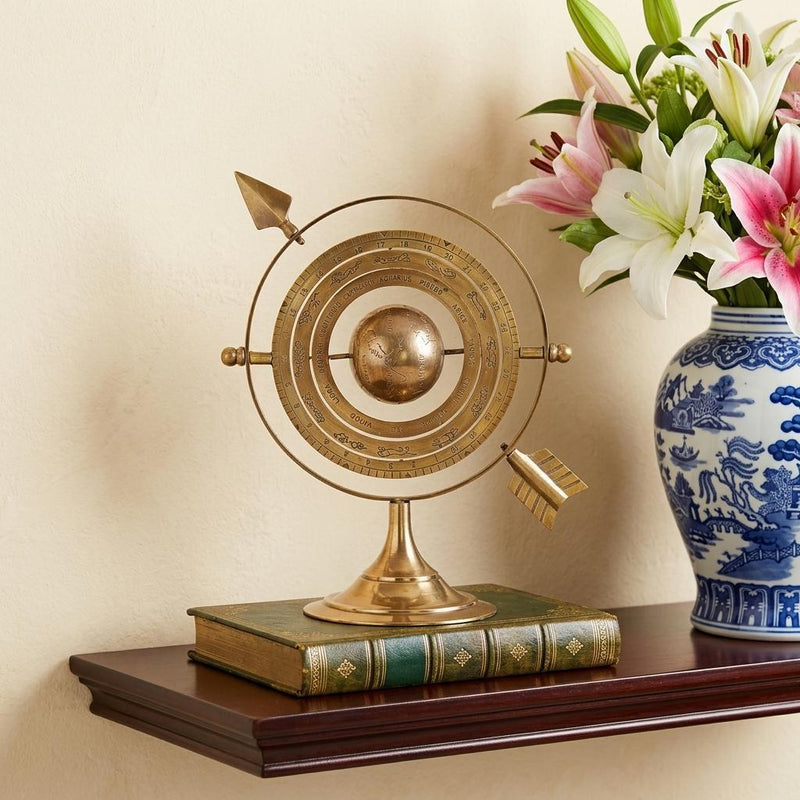 Armillary Sphere Tabletop Sculpture - Bronze
