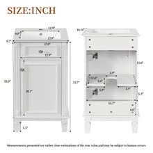 Load image into Gallery viewer, Bathroom Vanity With Sink, Soft-Closing Door, Adjustable Shelf
