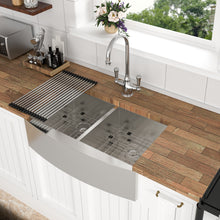 Load image into Gallery viewer, Farmhouse Double Bowl Sink With 50/50 Layout
