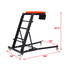 Load image into Gallery viewer, Heavy Duty Foldable Rolling Engine Top Creeper With Padded Deck And Locking Casters - Black
